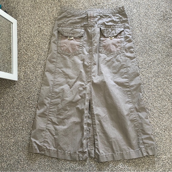 Y2K Subversive “Mexx” Light Grey Cargo Style Maxi Skirt - Picture 4 of 6